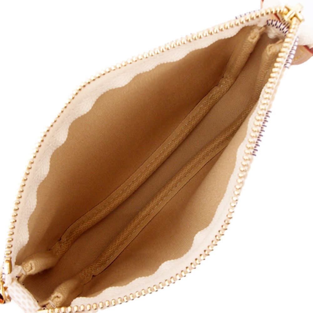 Pochette Accessoire Pouch Chain Damier Azur Leather - Picture 6 of 6